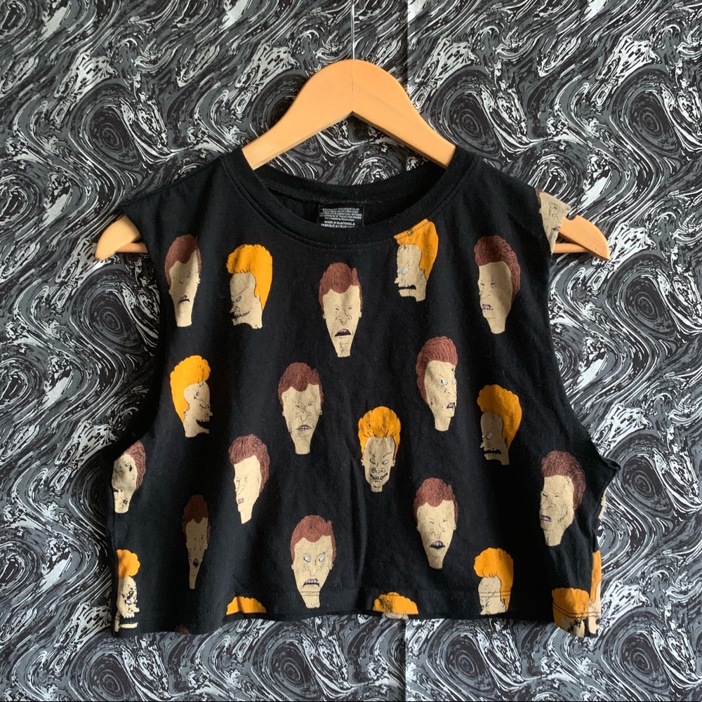 beavis & butthead crop top